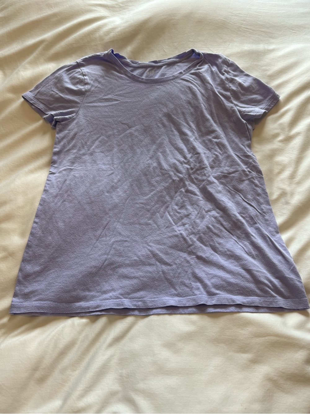 Gap Women’s Lavender Short Sleeve Favorite Tee Cotton Crewneck Top